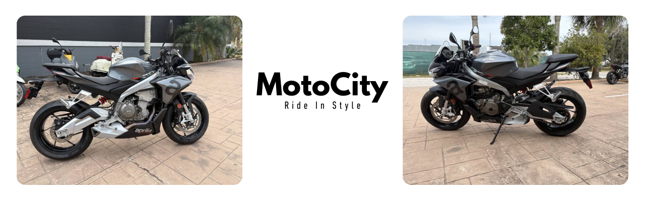  Aprilia motorcycle at Motocity Daytona.
