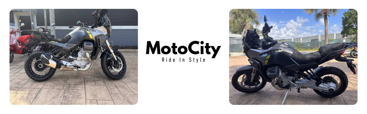 A display of premium motorcycles at Motocity Daytona.
